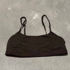 brown calvin klein bra
